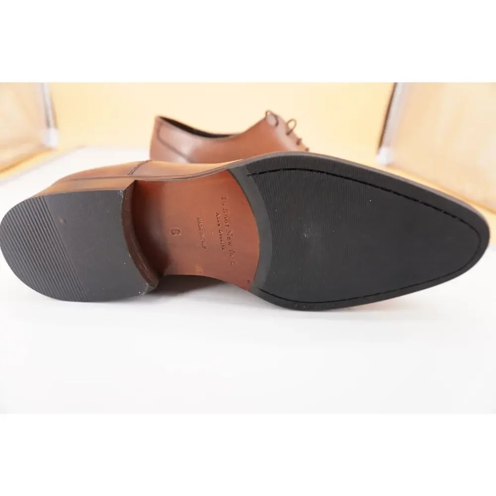 To Boot New York Firenza Men's Brown Leather Cap Toe Oxfords SZ 8 D $395 lace